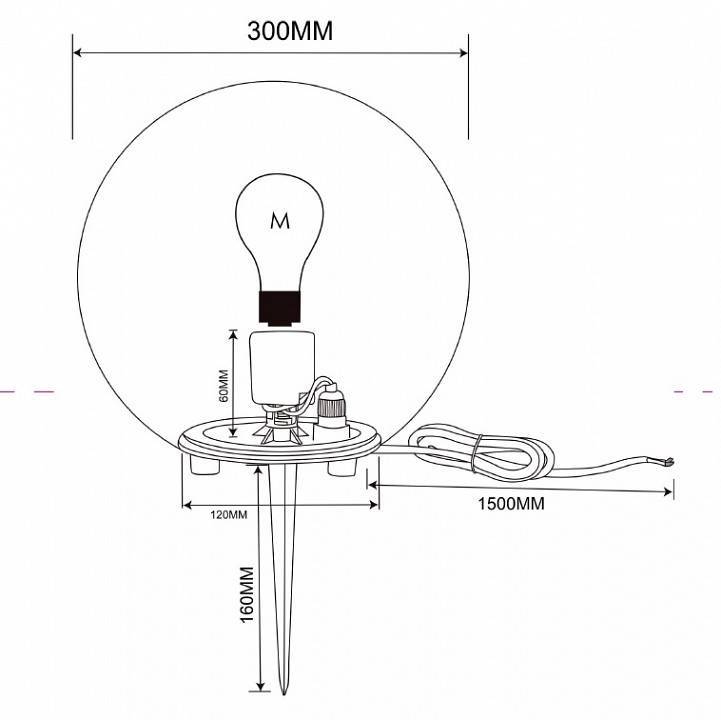 Светильник напольный шар Maytoni Erda O594FL-01W