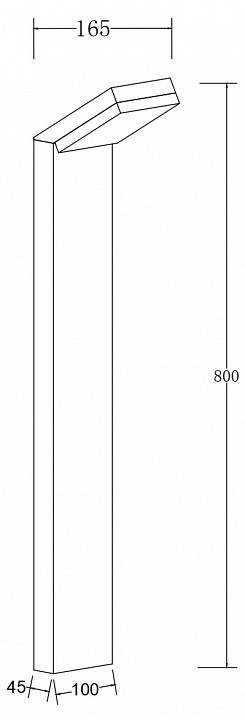 Уличный наземный светильник Maytoni Paso O595FL-L12B3K