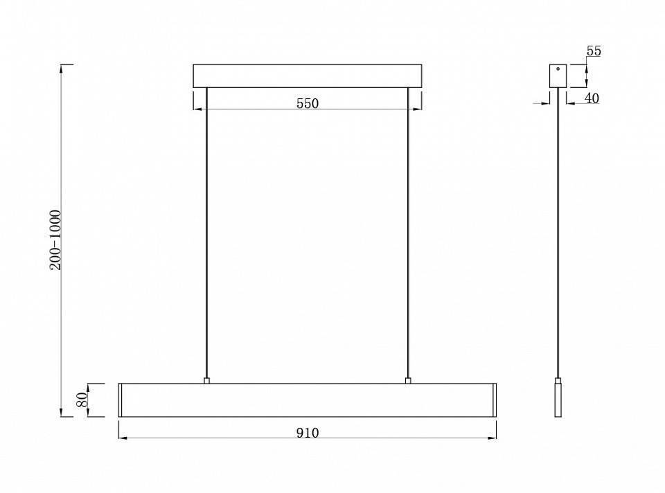 Подвесной светильник Maytoni Step P010PL-L23G4K