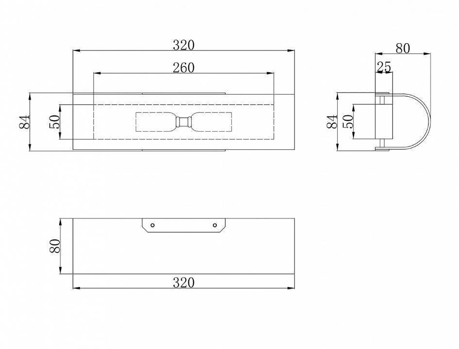 Накладной светильник Maytoni Gioia 2xG9 золото P011WL-02G