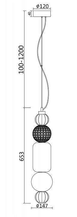 Подвесной светильник Maytoni Collar P069PL-L35CH3K