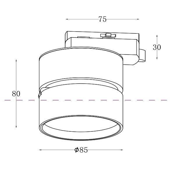 Накладной светильник Maytoni ONDA TR007-1-12W4K-B