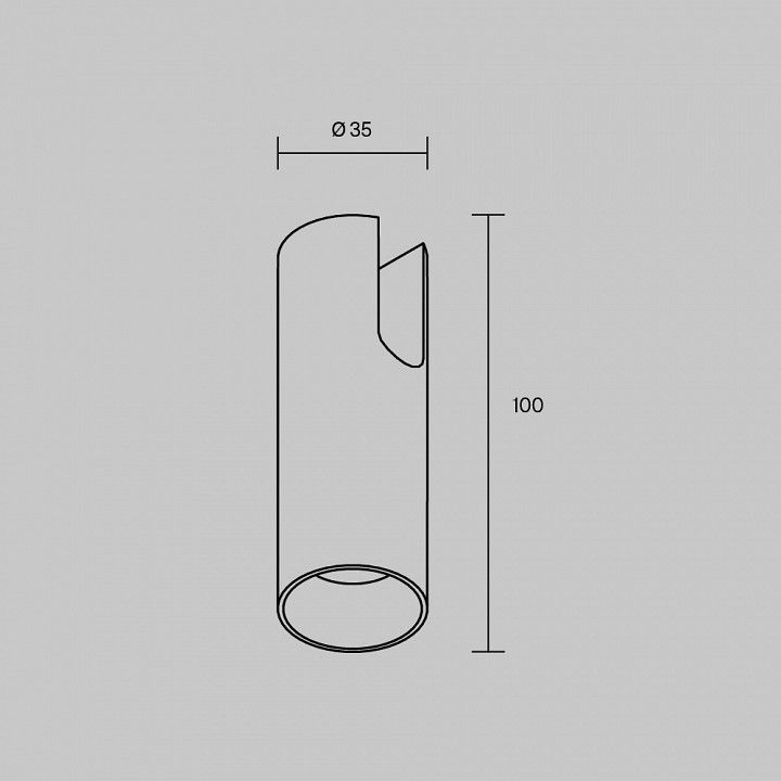 Накладной светильник Maytoni Technical Фокус TR235-1-5W3K-B