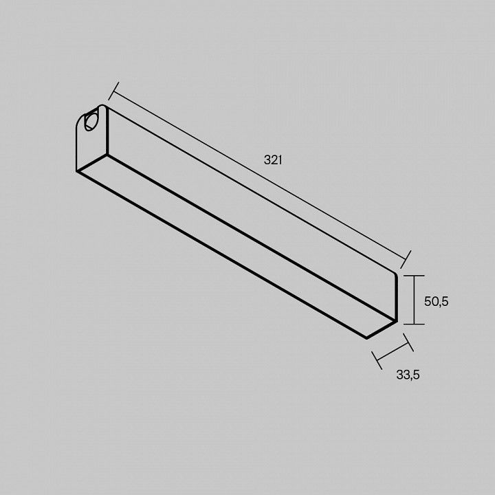Накладной светильник Maytoni Technical Basis TR238-1-12W3K-B