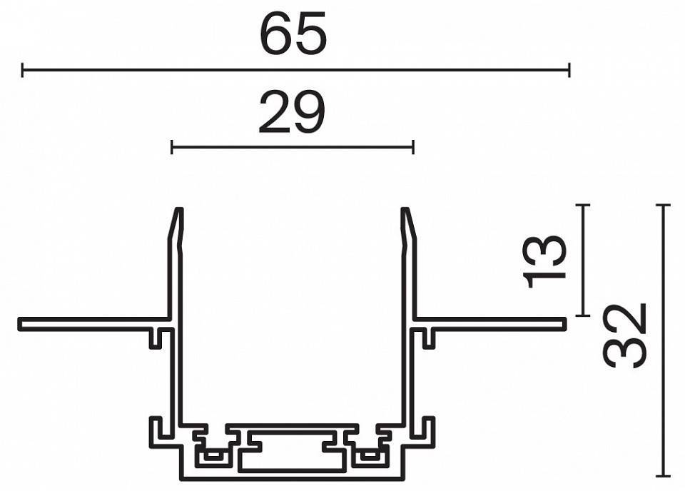 Трек встраиваемый Maytoni Busbar trunkings Radity TRA084MP-12B