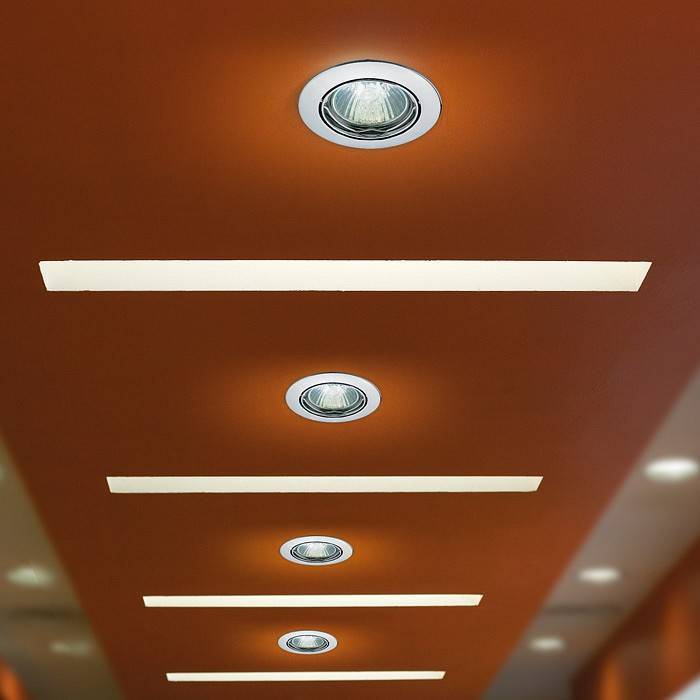 Встраиваемый светильник Novotech Crown золото 369101