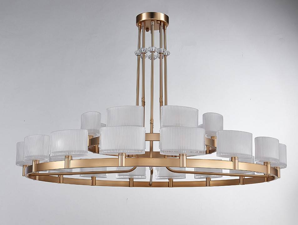 Люстра на штанге Newport 4330 4338+16/C Gold