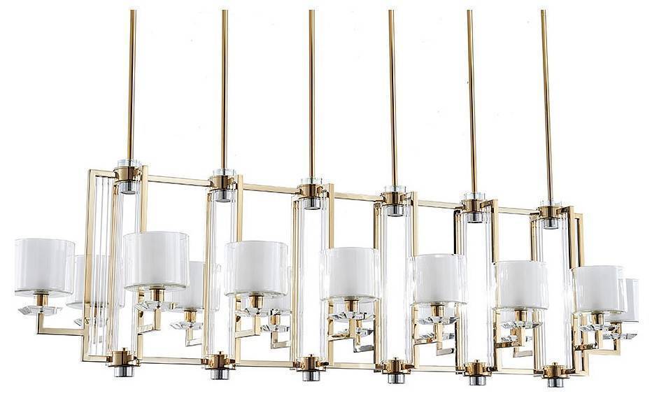 Люстра на штанге Newport 4400 4408+6/S Gold