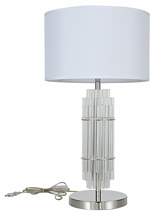 Настольная лампа декоративная Newport 3680 3681/T nickel