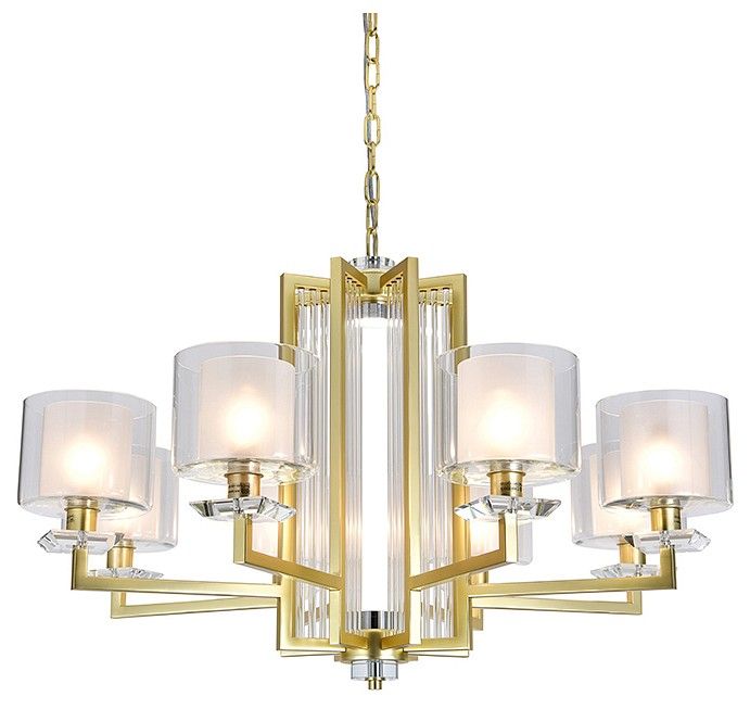 Подвесная люстра Newport ALEXANDRA 4408+1/C mat.gold