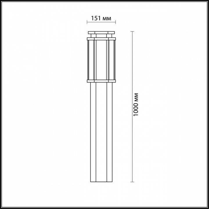 Наземный низкий светильник Odeon Light Gino 4048/1F