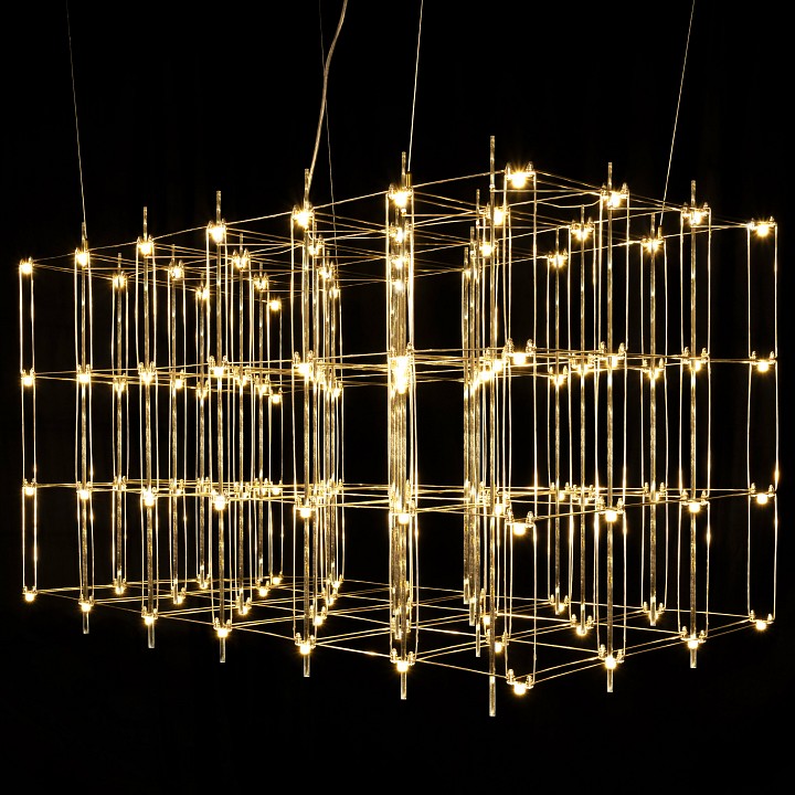 Подвесная люстра O-LUCE Cosmic Glass ячейка 20х20 см 11787611-6