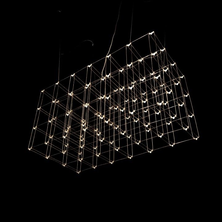 Подвесная люстра O-LUCE Cosmic Glass ячейка 20х20 см 11787611-6