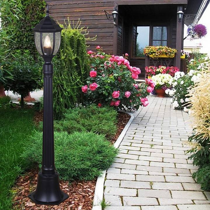 Уличный светильник Reluce 00837-0.7-001SL 0.8 м черный 00837-0.7-001SL 0.8M BK