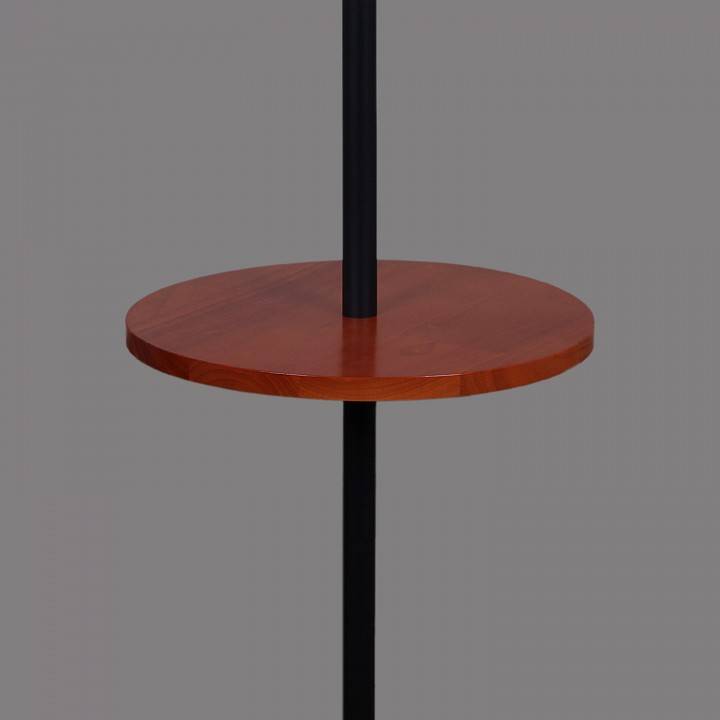 Торшер с полкой Reluce 02030-0.6-01A BK черный