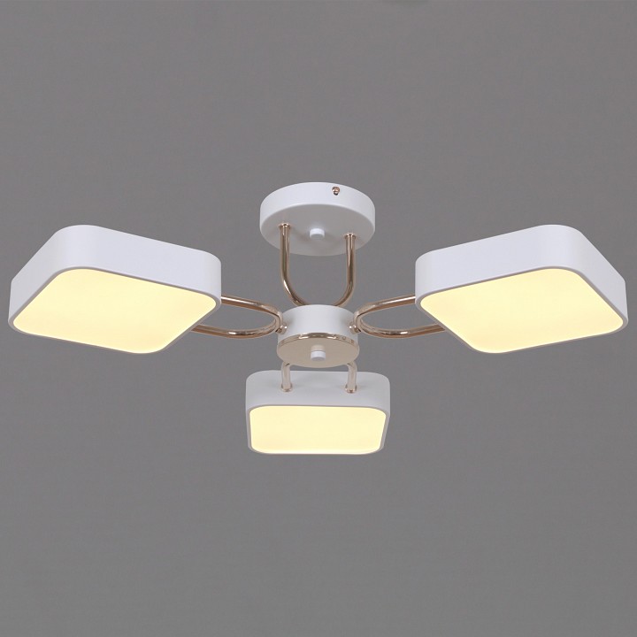 Люстра на штанге De Markt 03362-0.3-03 3 лампы белый золото 03362-0.3-03 WH+FGD