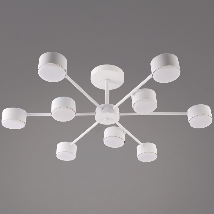 Люстра на штанге De Markt 03738-0.3-09 9 ламп белый GX53 03738-0.3-09 WT GX53