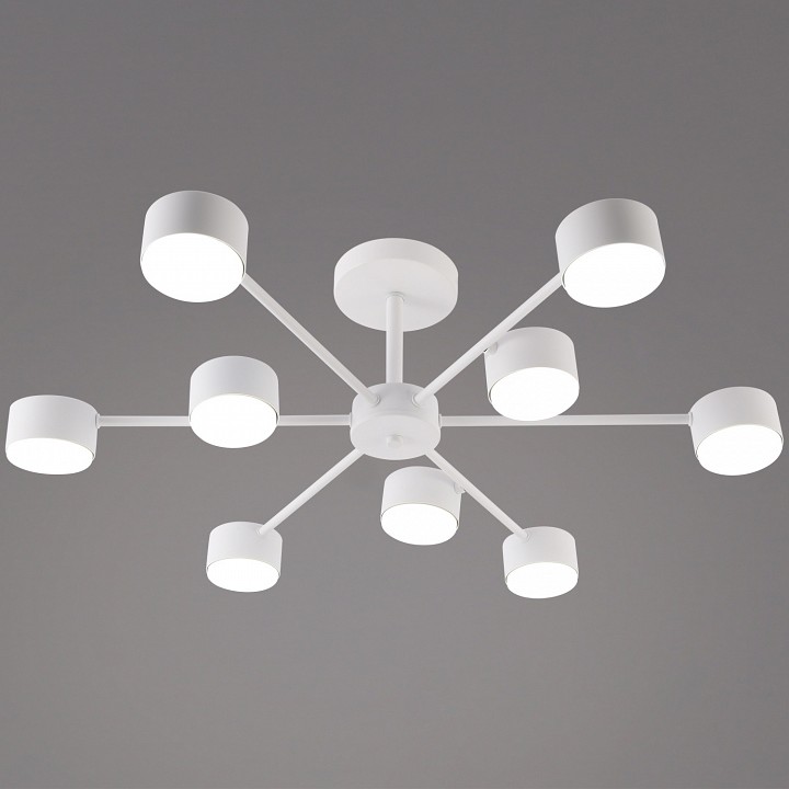 Люстра на штанге De Markt 03738-0.3-09 9 ламп белый GX53 03738-0.3-09 WT GX53