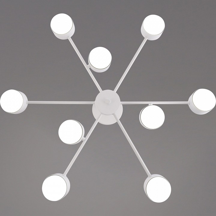 Люстра на штанге De Markt 03738-0.3-09 9 ламп белый GX53 03738-0.3-09 WT GX53