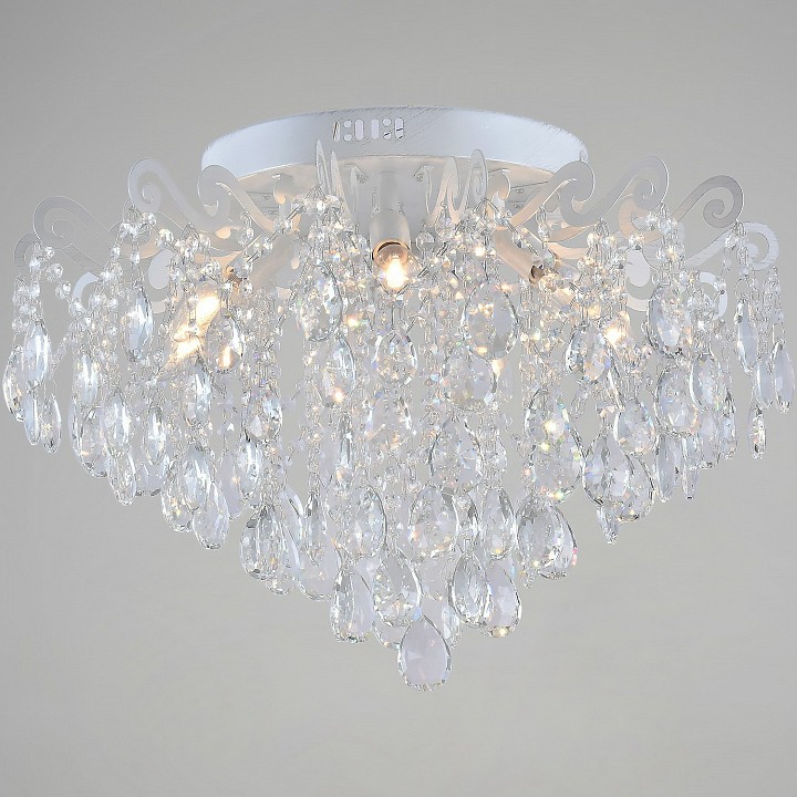 Люстра на штанге De Markt 04033-0.3-07 WH+SILVER PN