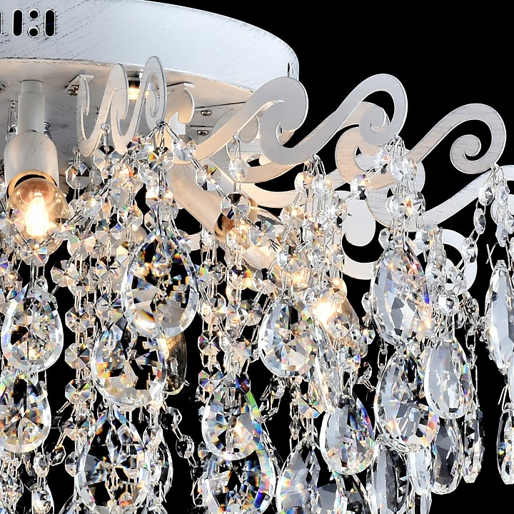 Люстра на штанге De Markt 04033-0.3-07 WH+SILVER PN