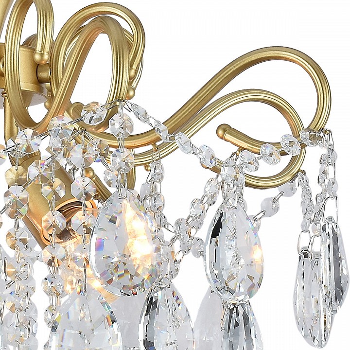 Люстра на штанге De Markt 04066-0.3-04 4xE27 матовое золото/хром 04066-0.3-04 MATT GOLD+CR