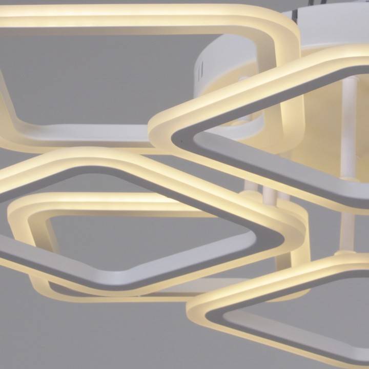 Потолочная люстра De Markt 05105-0.3-4+4 WH белый 05105-0.3-4+4 WH