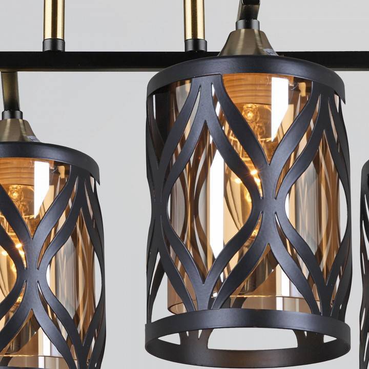 Потолочная люстра Reluce 05942 4 лампы Black Copper 05942-0.3-04 BK+COP