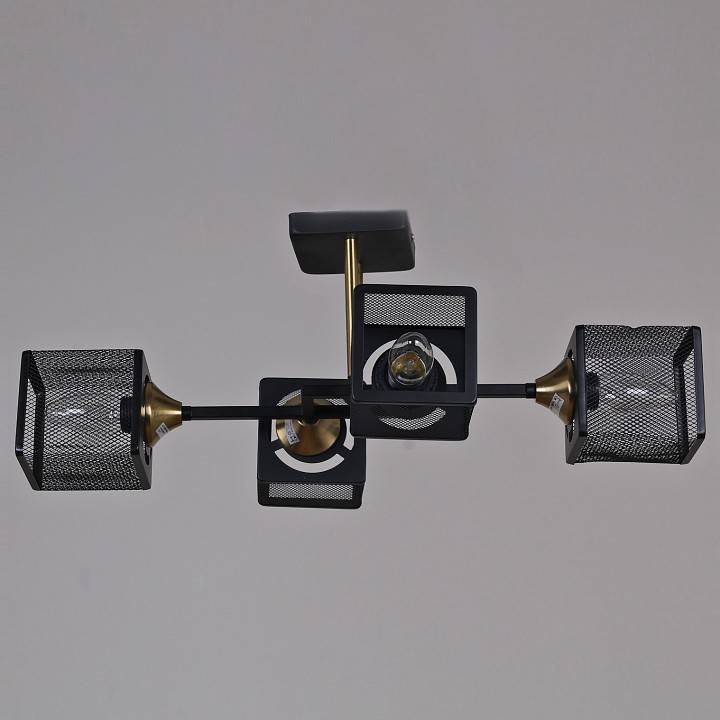 Люстра на штанге Reluce 06400 4 лампы 06400-0.3-04 BK+COP