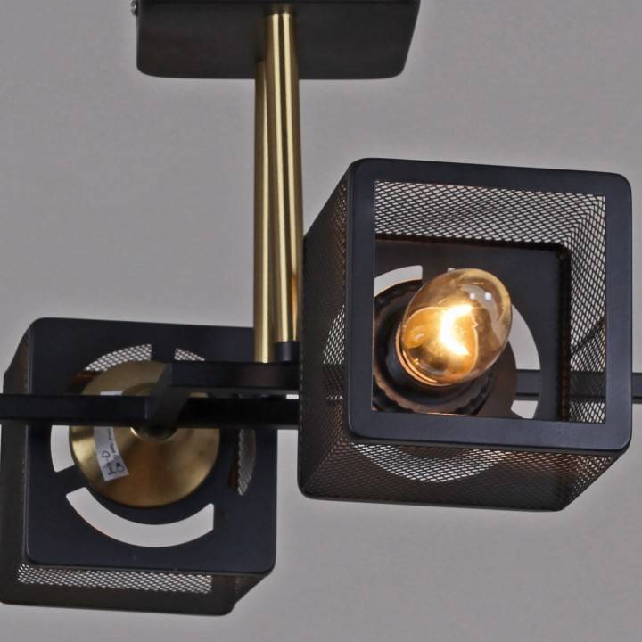 Люстра на штанге Reluce 06400 4 лампы 06400-0.3-04 BK+COP