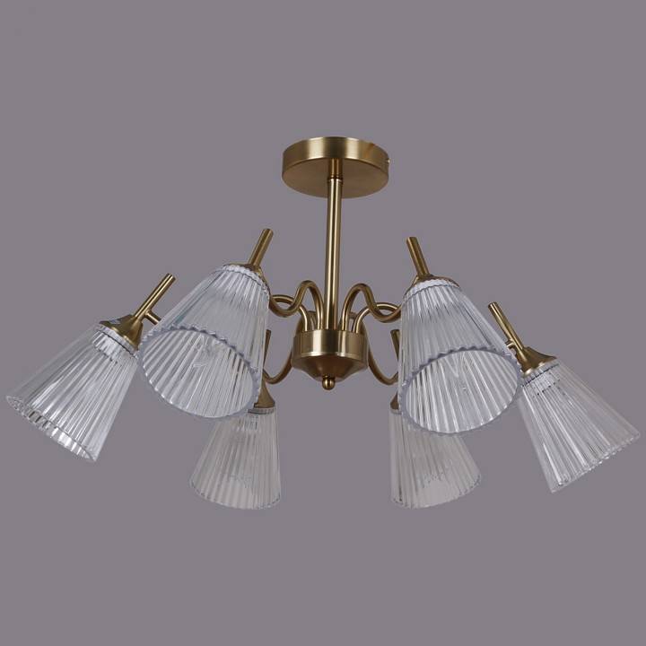 Люстра на штанге De Markt 06603-0.3-06 6xE27 медь 06603-0.3-06 COP