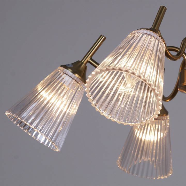 Люстра на штанге De Markt 06603-0.3-06 6xE27 медь 06603-0.3-06 COP