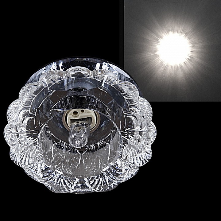 Встраиваемый светильник  07287-9.0-001H G9 BK CL