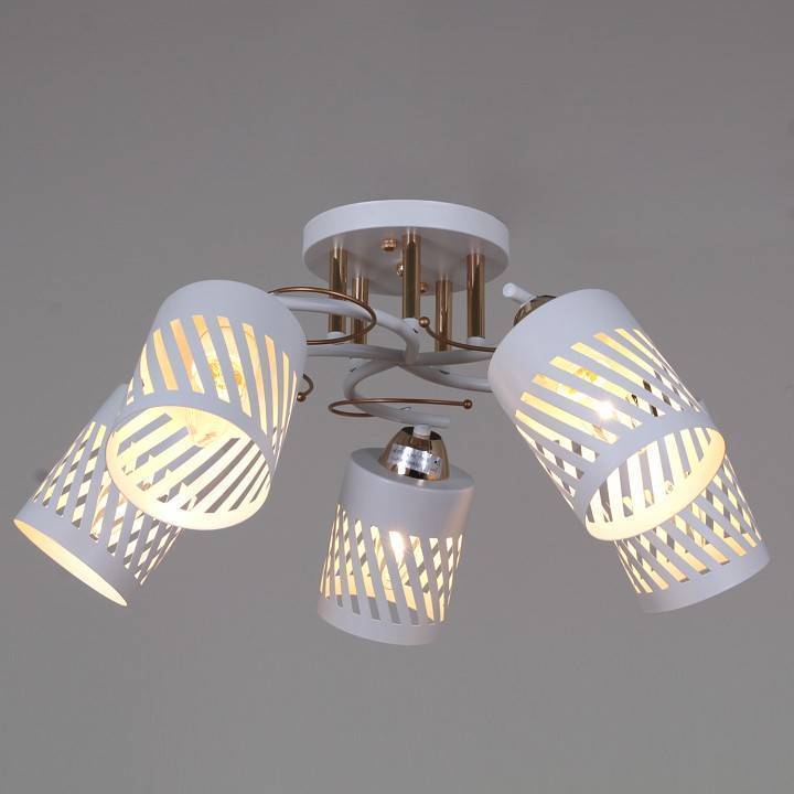 Люстра на штанге Reluce 08235 5 ламп 08235-0.3-05 WT+FG