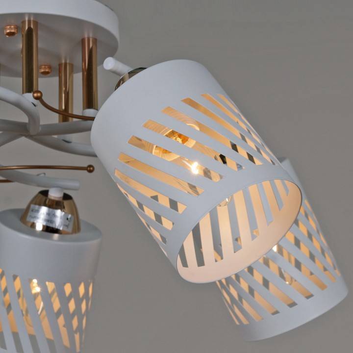 Люстра на штанге Reluce 08235 5 ламп 08235-0.3-05 WT+FG