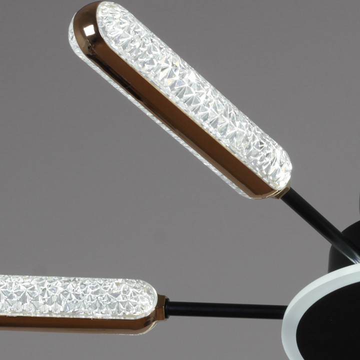 Потолочная люстра  08290-0.3-08 BK+GD