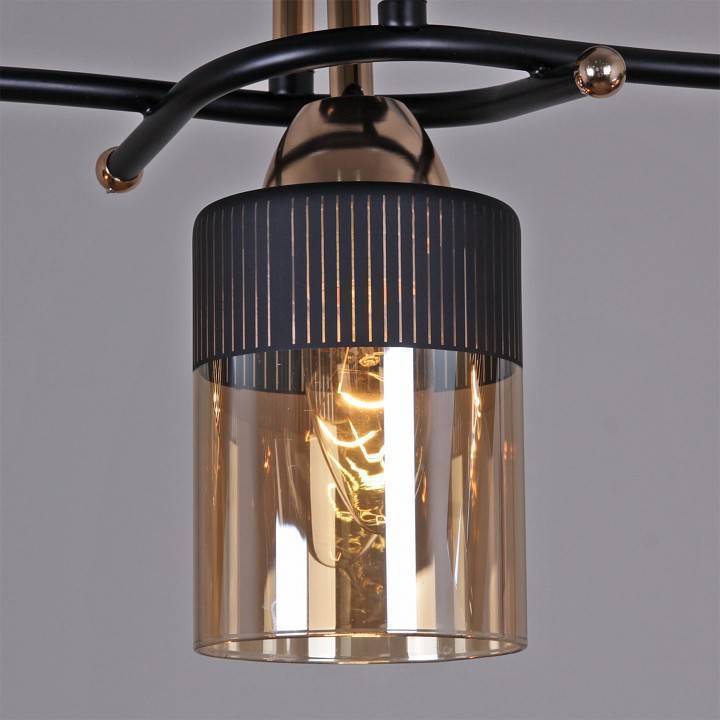 Люстра на штанге Reluce 09131 3 лампы 09131-3.3-03 FG+BK