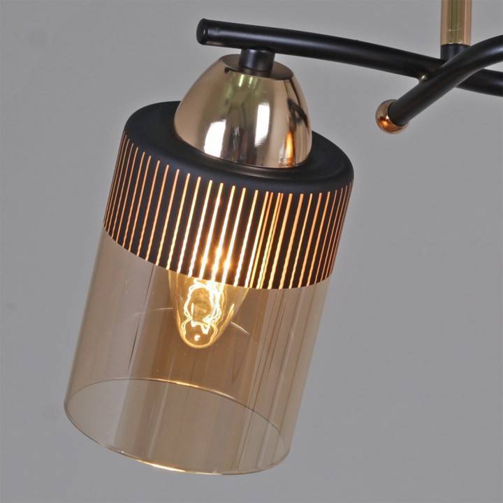 Люстра на штанге Reluce 09131 3 лампы 09131-3.3-03 FG+BK