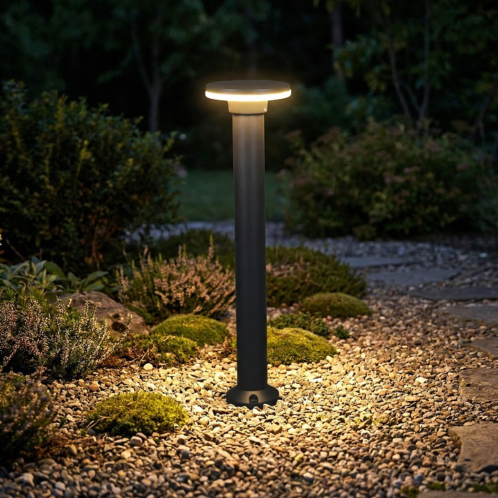 Наземный низкий светильник  09974-0.7-001JH 0,6M LED12W BK RLOS