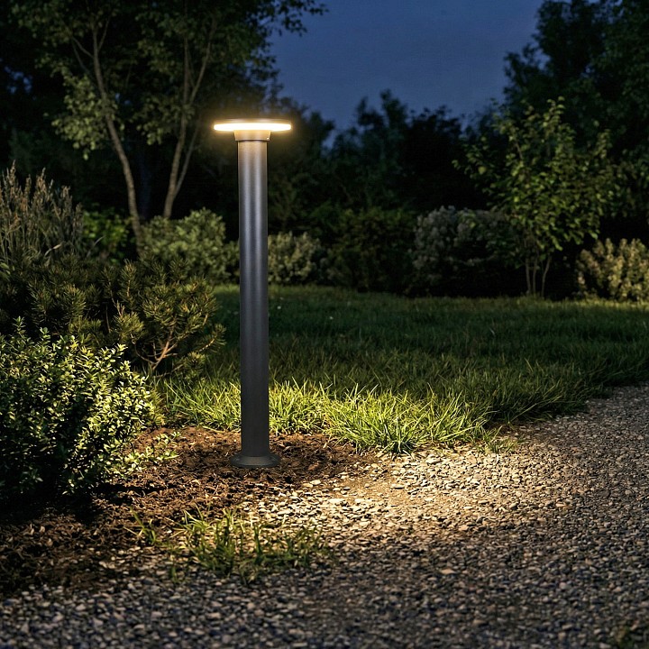 Наземный высокий светильник  09974-0.7-001JH 1,0M LED12W BK RLOS