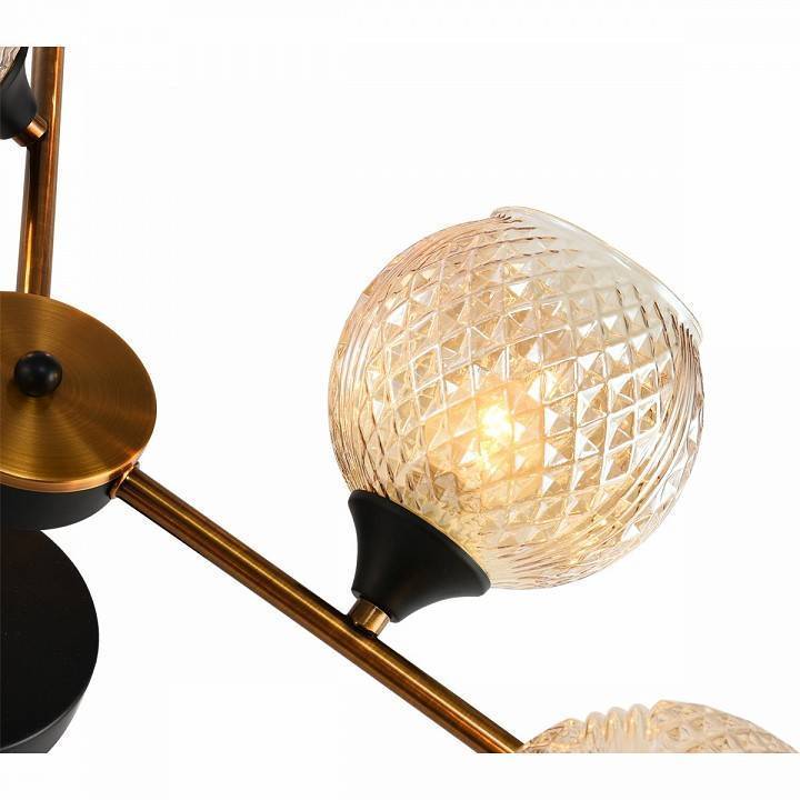 Люстра на штанге Reluce 11341 11341-0.3-04 GOLD BRONZE+BK