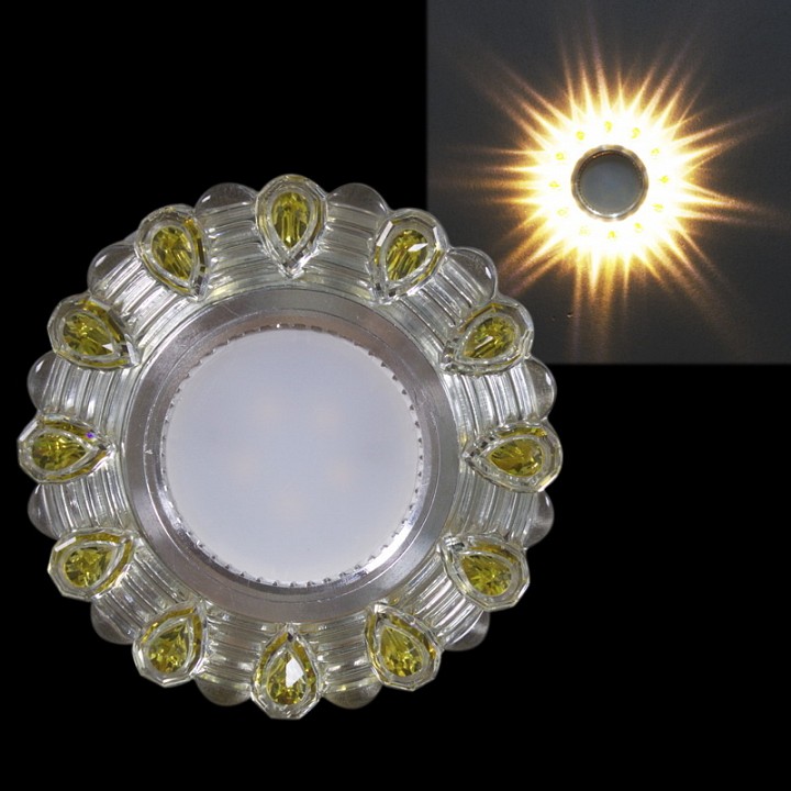 Встраиваемый светильник  14301-9.0-001LD MR16+LED3W WT/YL