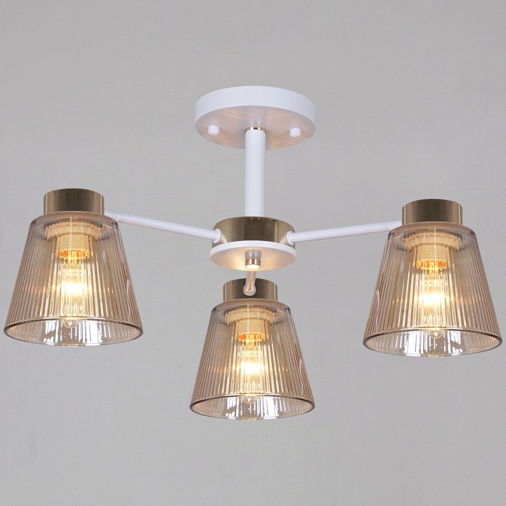 Люстра на штанге  20560-0.3-03 WH+FG