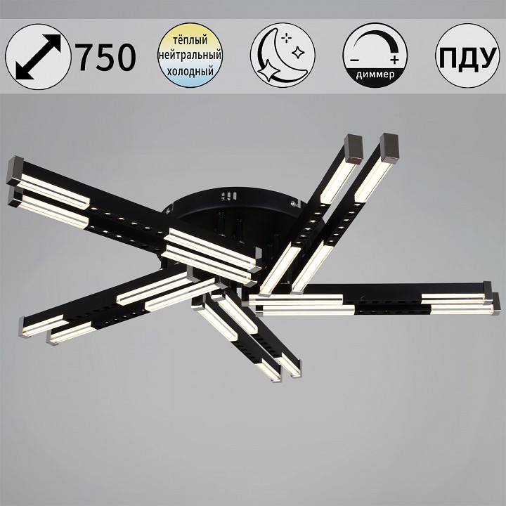 Люстра на штанге  24090-0.3-10 BK