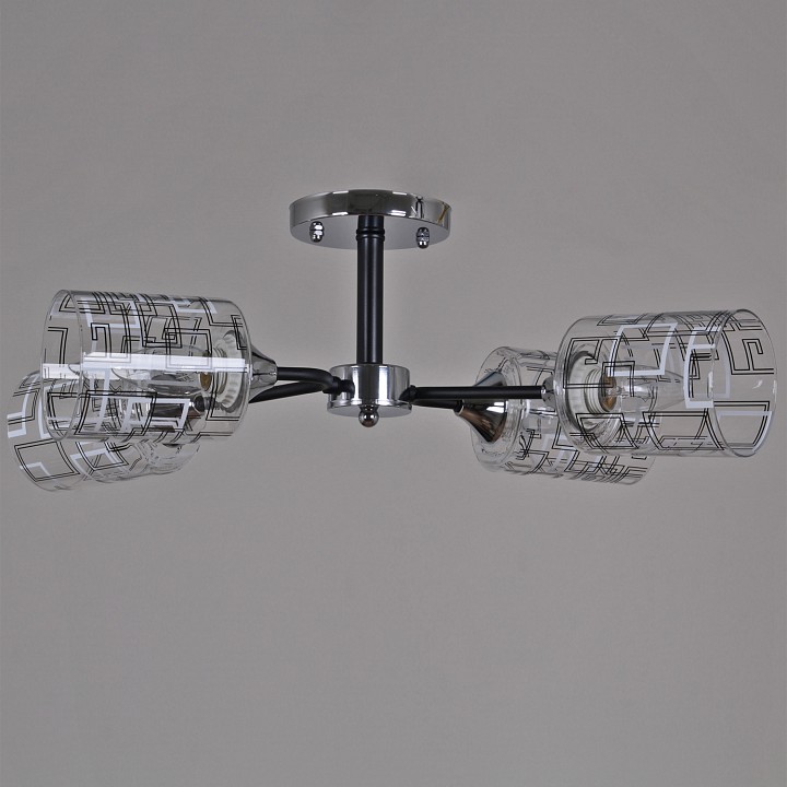 Люстра на штанге  26260-0.3-04 CR+BK