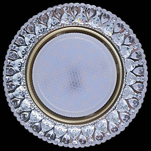 Встраиваемый светильник Reluce 53621 GX53 + LED 3 Вт прозрачный 53621-9.0-001ML