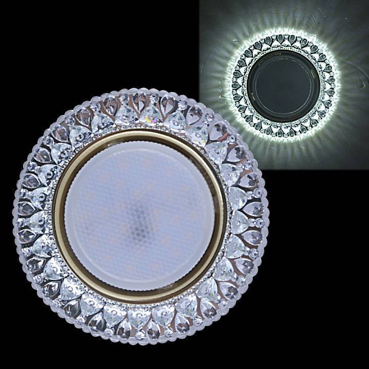 Встраиваемый светильник Reluce 53621 GX53 + LED 3 Вт прозрачный 53621-9.0-001ML