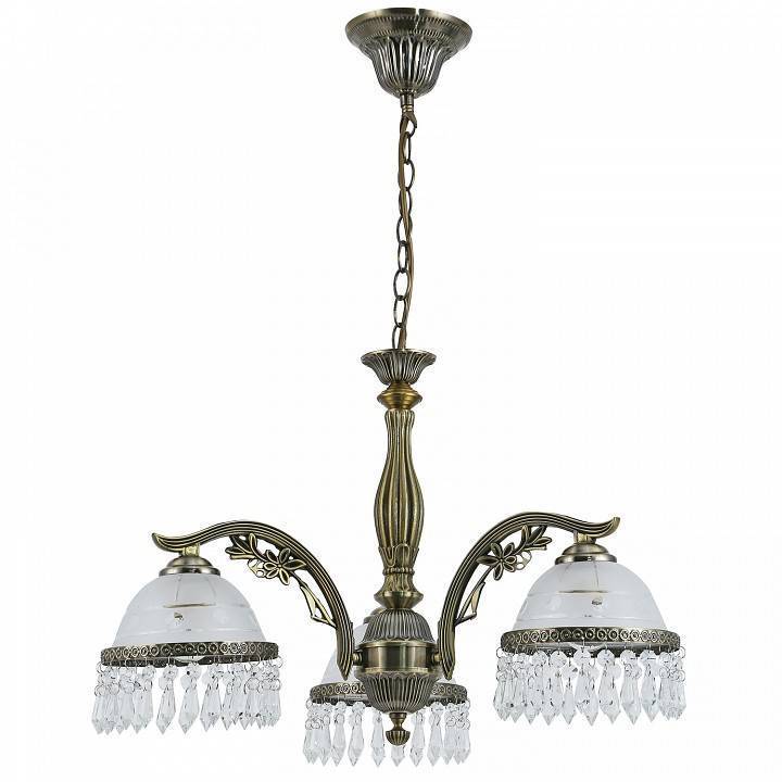 Подвесная люстра Reluce 74397 3xE14 античная бронза 74397-0.4-03 AB