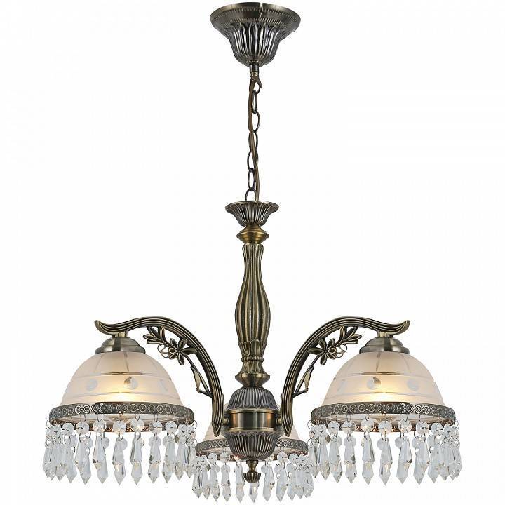 Подвесная люстра Reluce 74397 3xE14 античная бронза 74397-0.4-03 AB