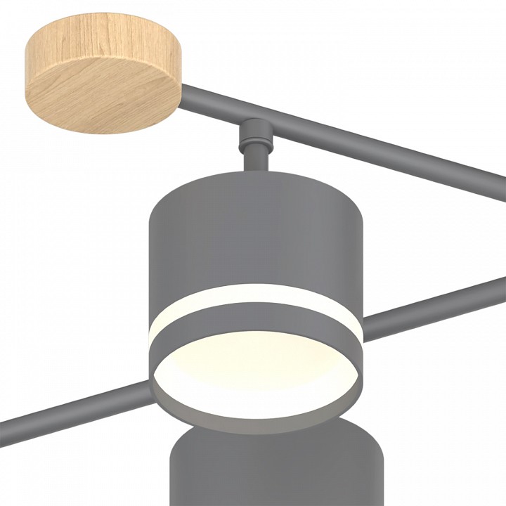 Люстра на штанге 78730-0.3-06 GX53 GREY+WOOD